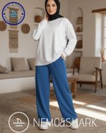 بنطلون ميلتون وايد ليج لون ازرق