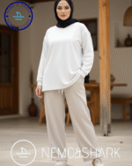 بنطلون ميلتون وايد ليج لون بيج