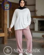 بنطلون ميلتون وايد ليج لون بينك فاتح