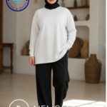 بنطلون ميلتون وايد ليج لون اسود